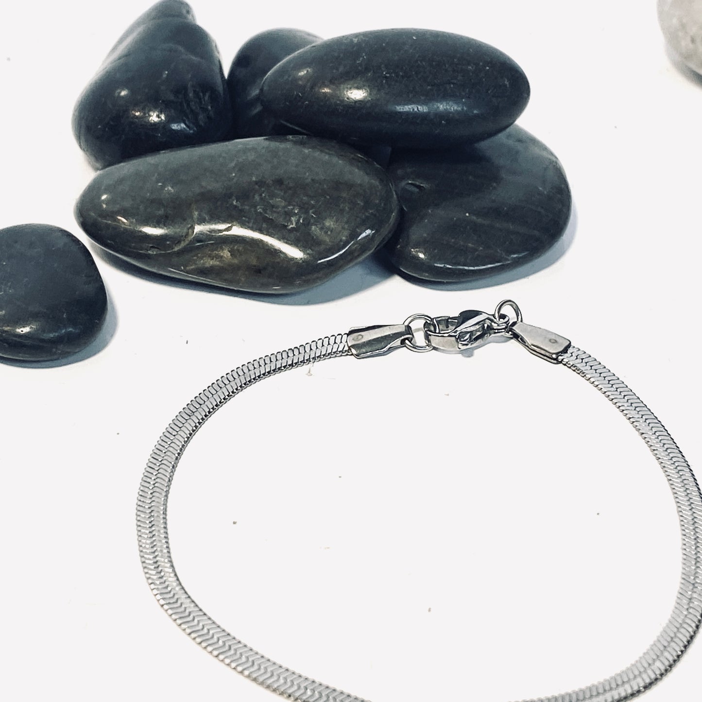 Armband platt orm kedja