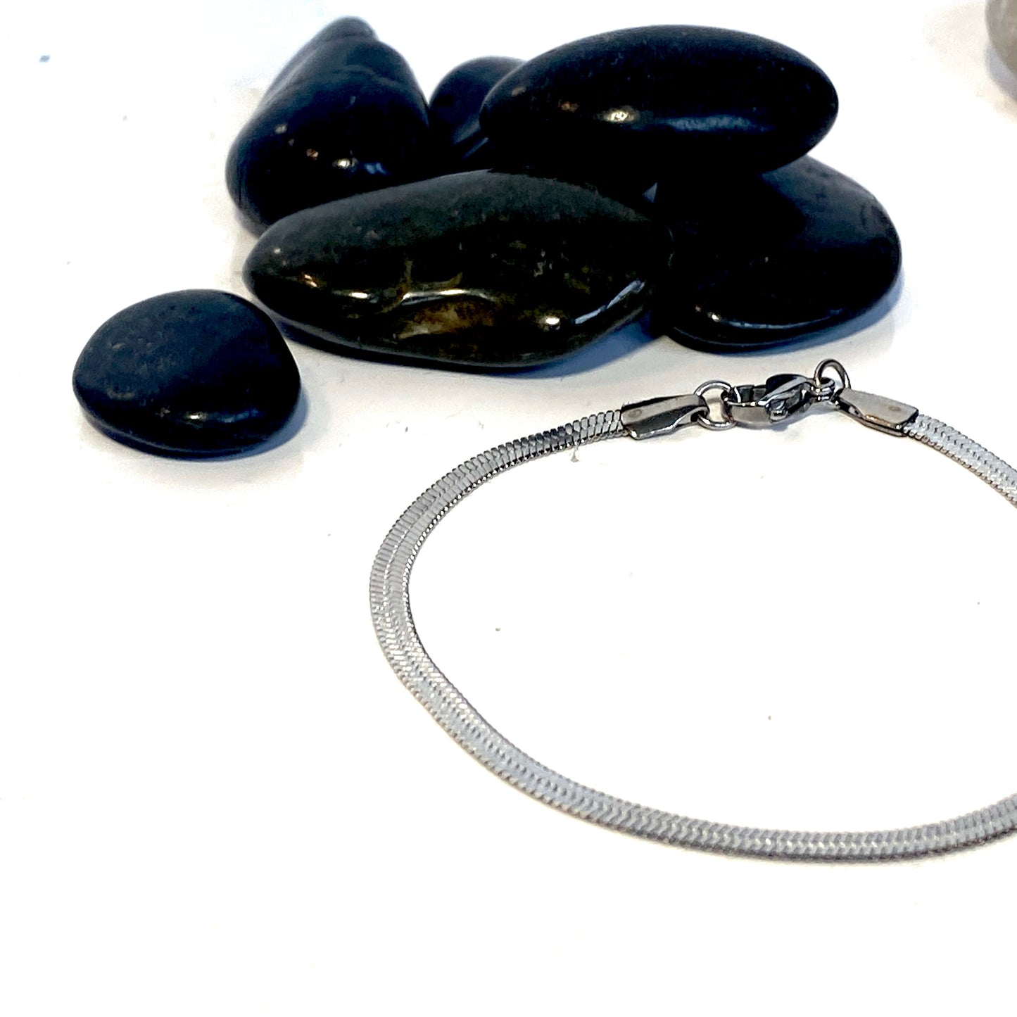 Armband platt orm kedja
