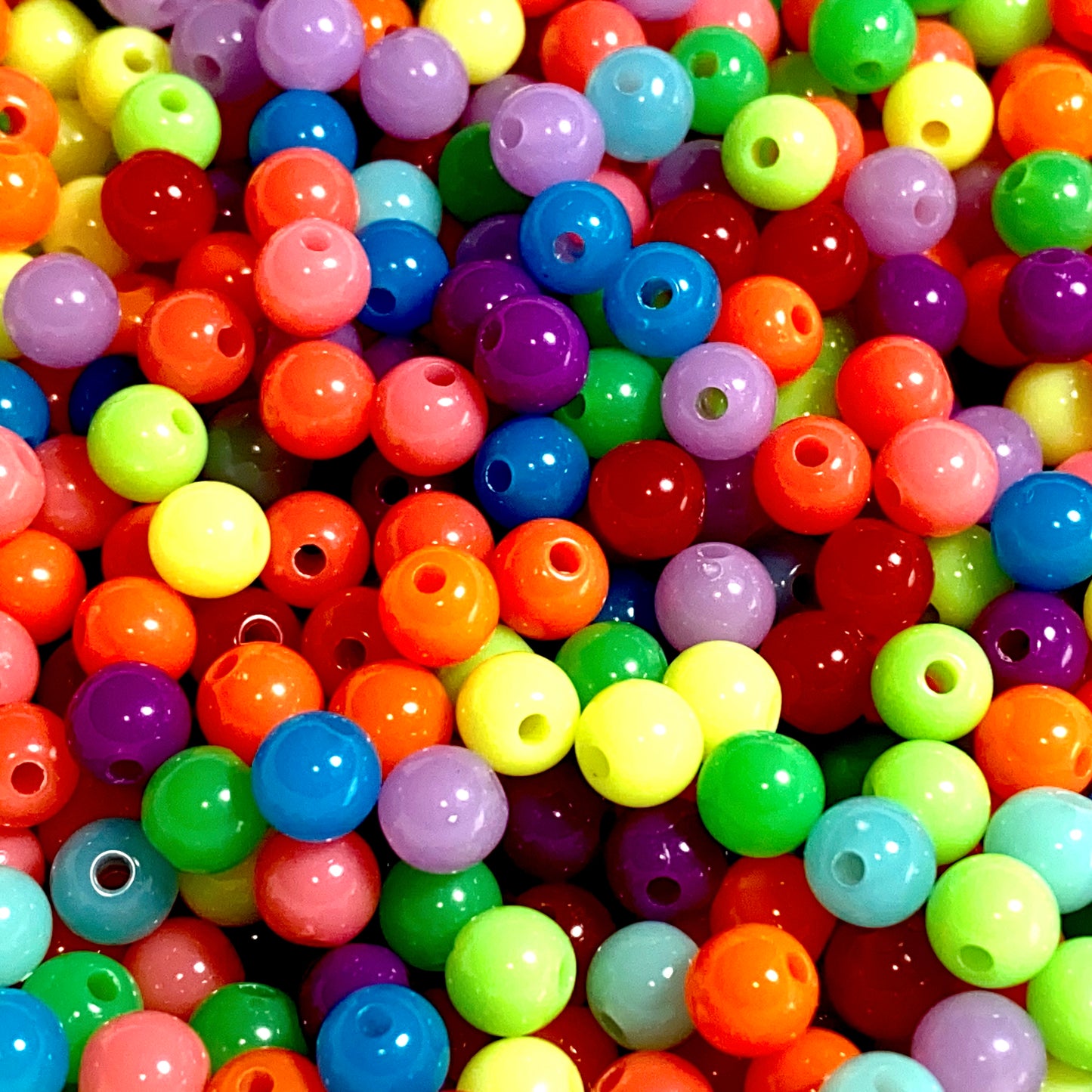 Acrylic beads - Neon 6mm