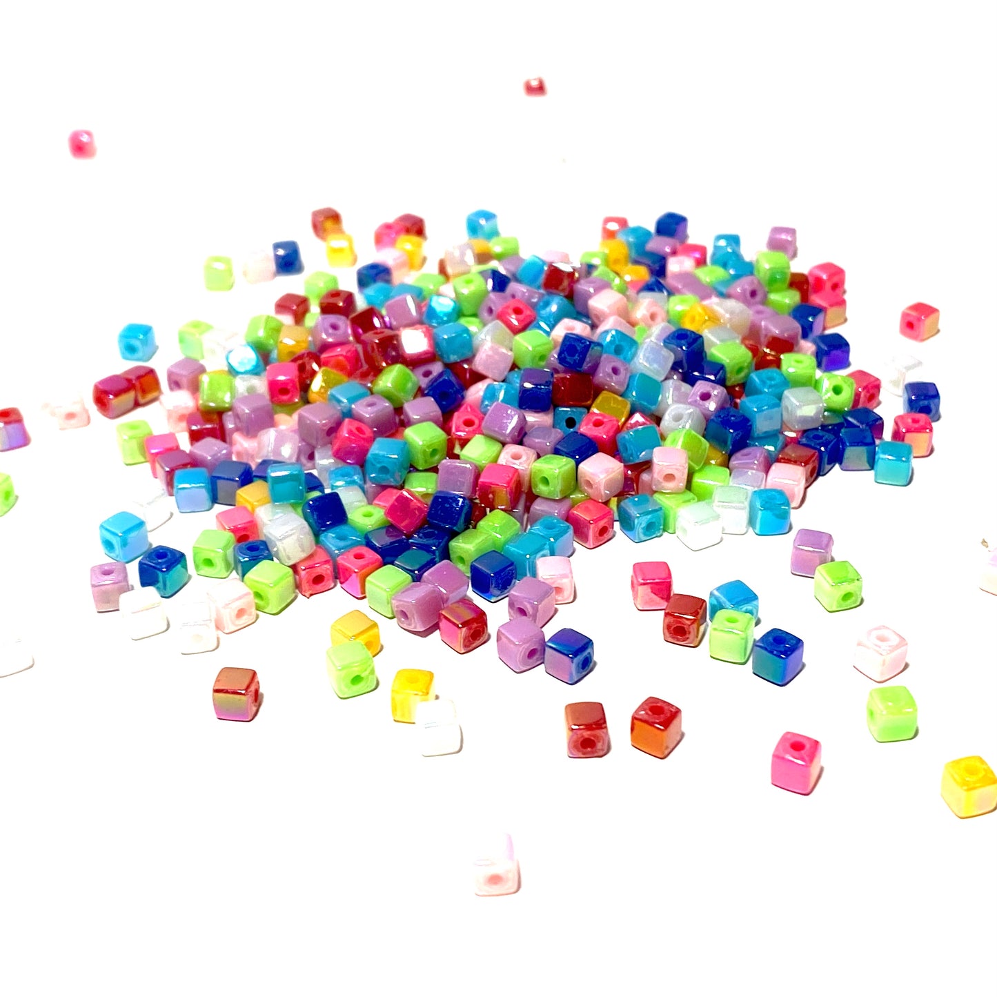 Acrylic beads small cubes