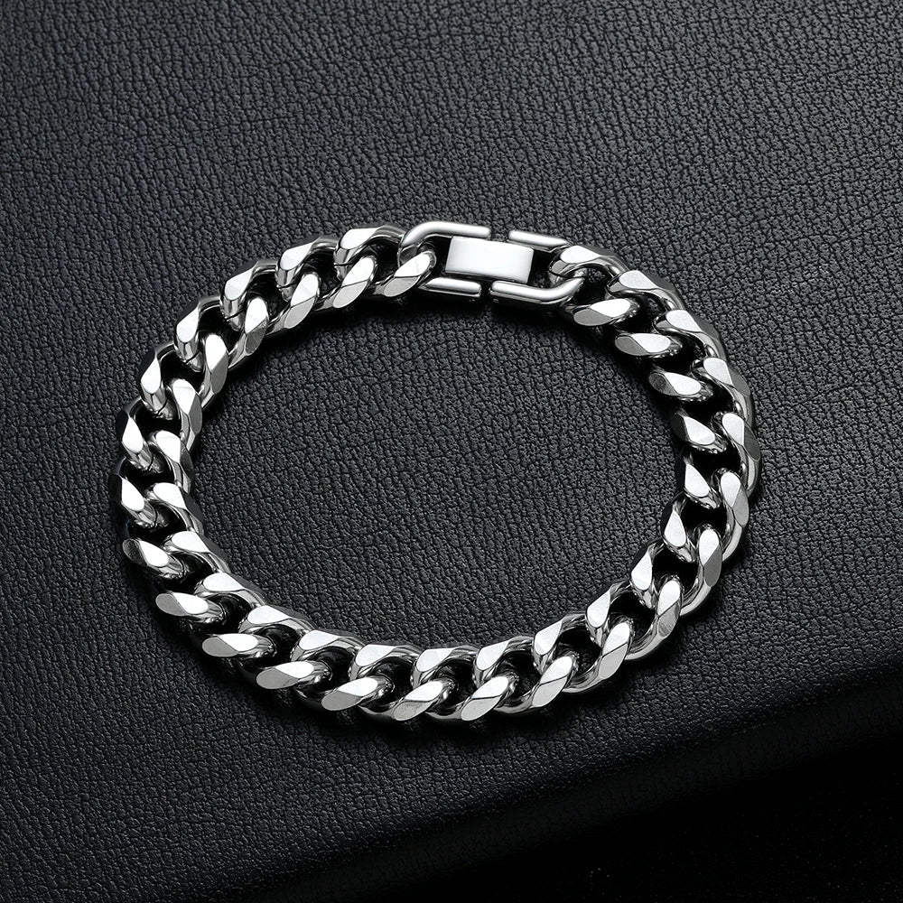 Armband med kedja och snap lock lås
