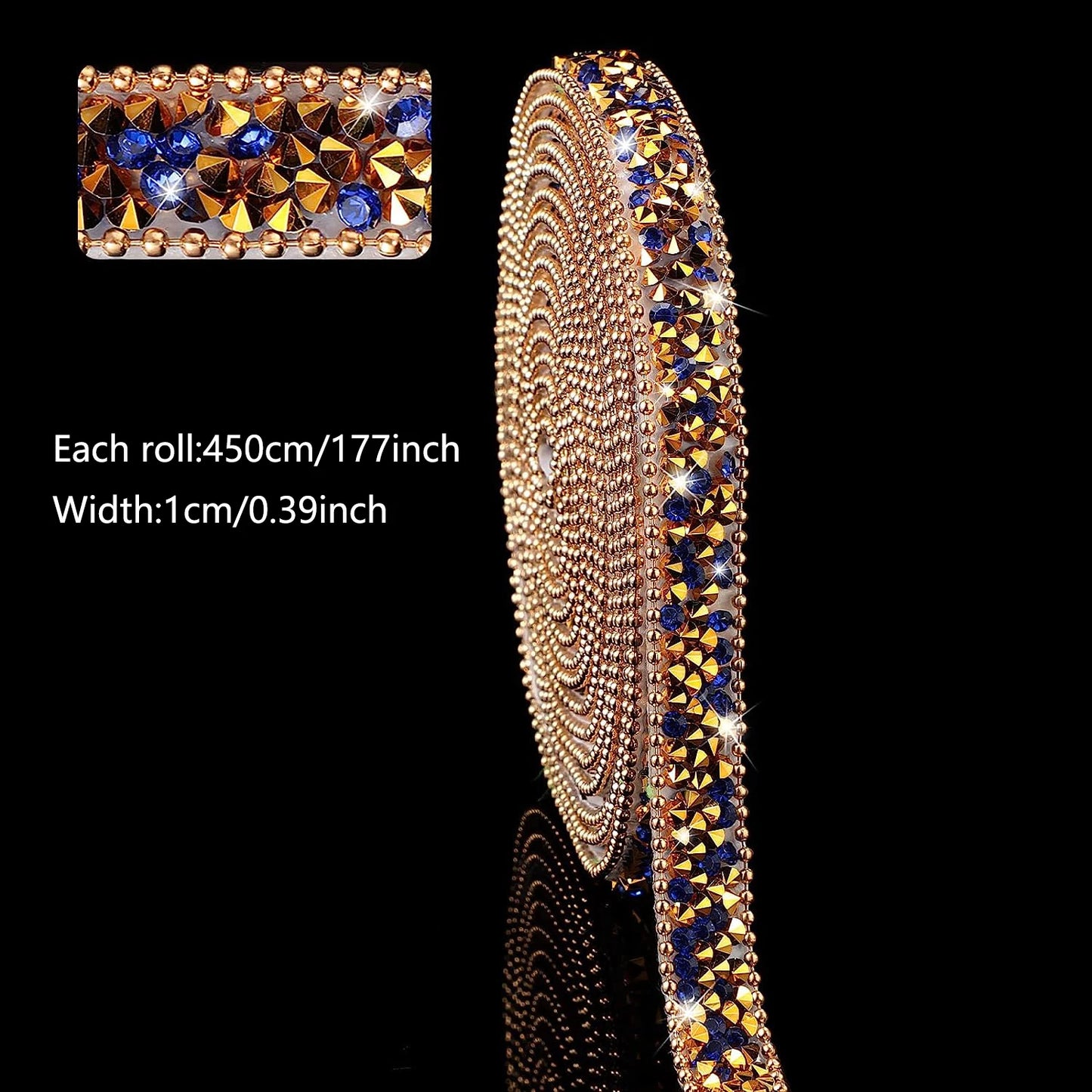 Rhinestone tape 4.5M in different colors