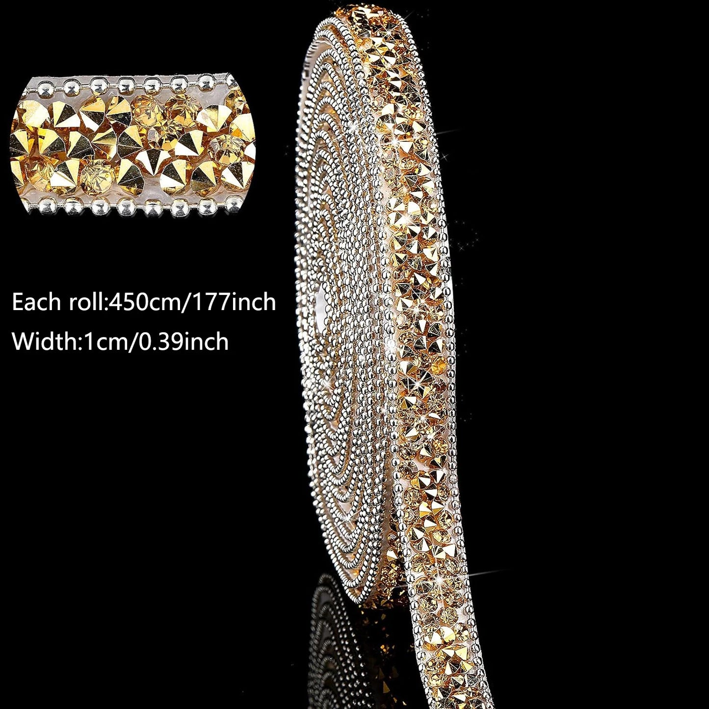 Rhinestone tape 4.5M in different colors