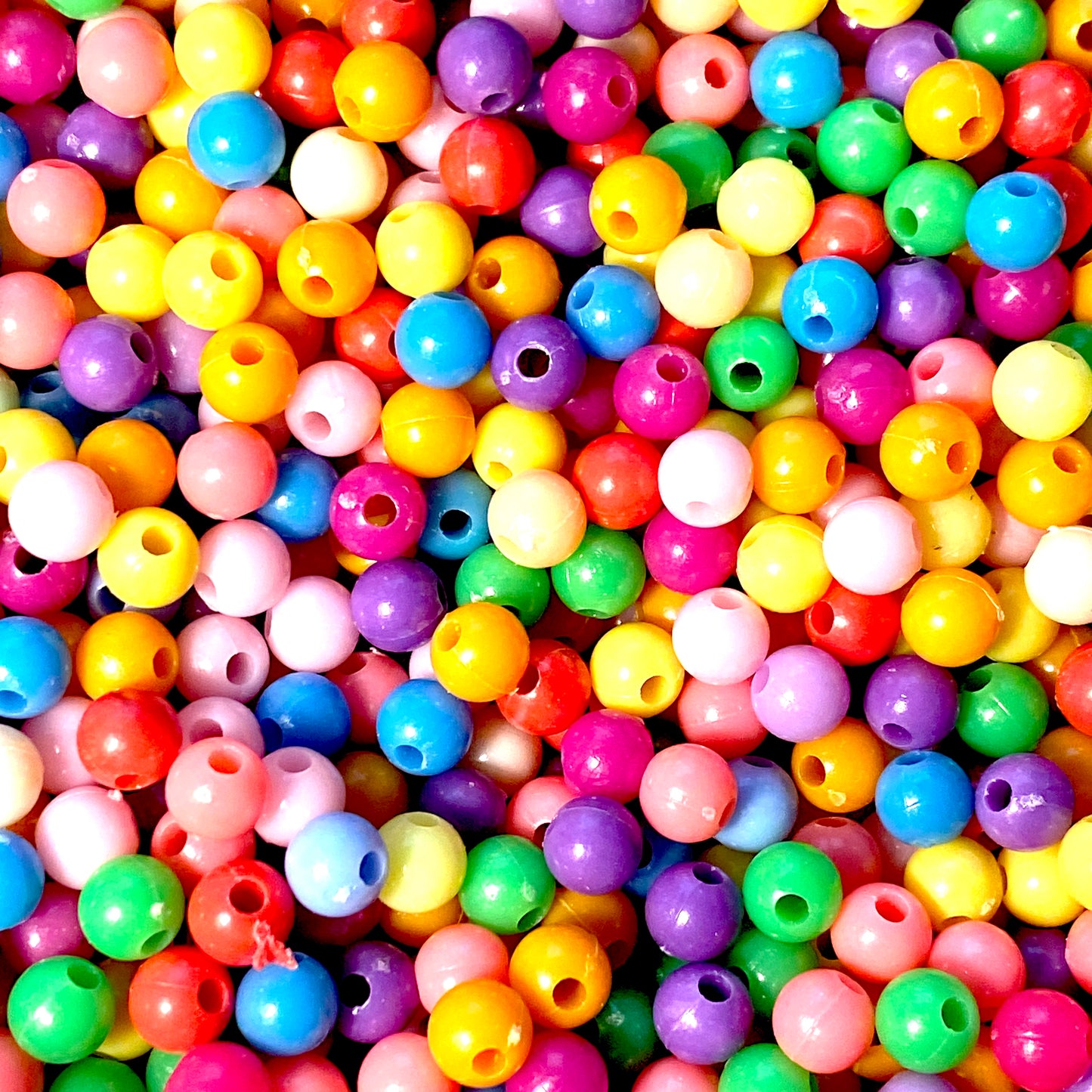 Acrylic beads mixed colors