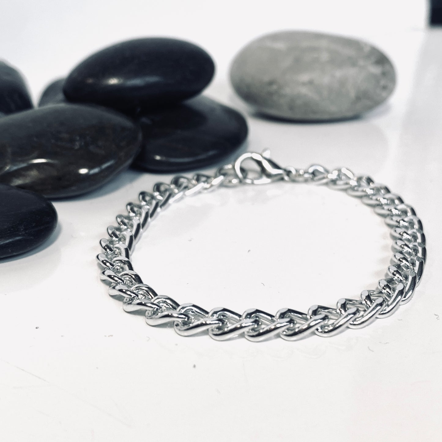 Armband kedja platinum