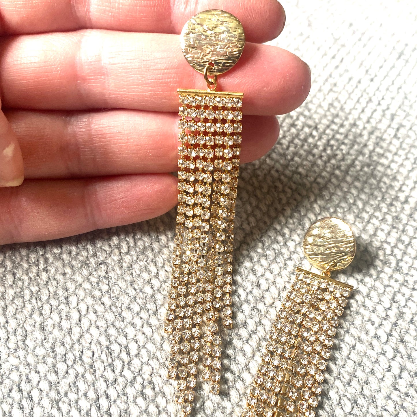 Cubic zirconia Tassels