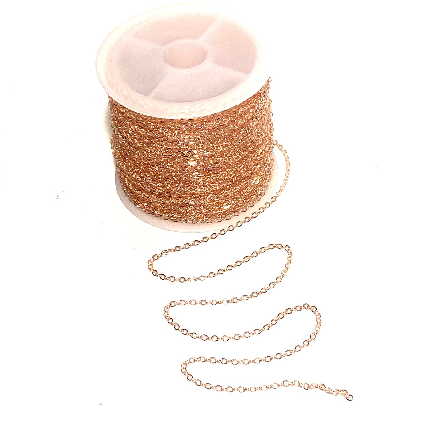 thin cable chain rose gold