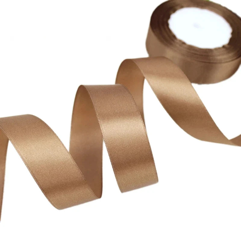 Satin ribbon Brown