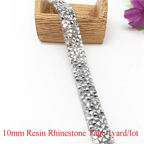 Strass band hot fix mixade färger