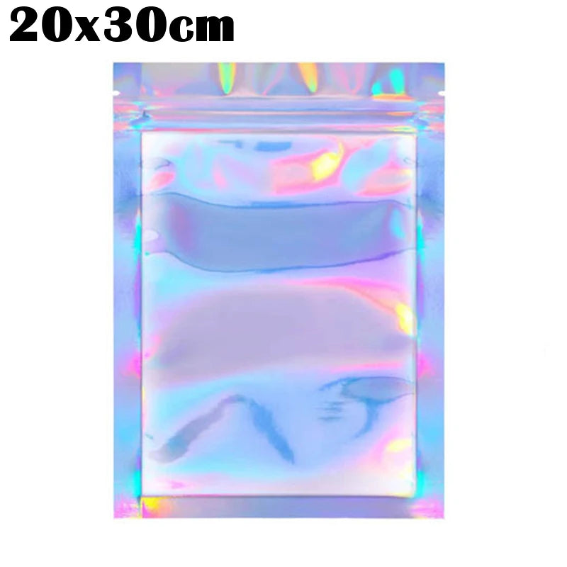 Zip lock påsar i metallic Lila