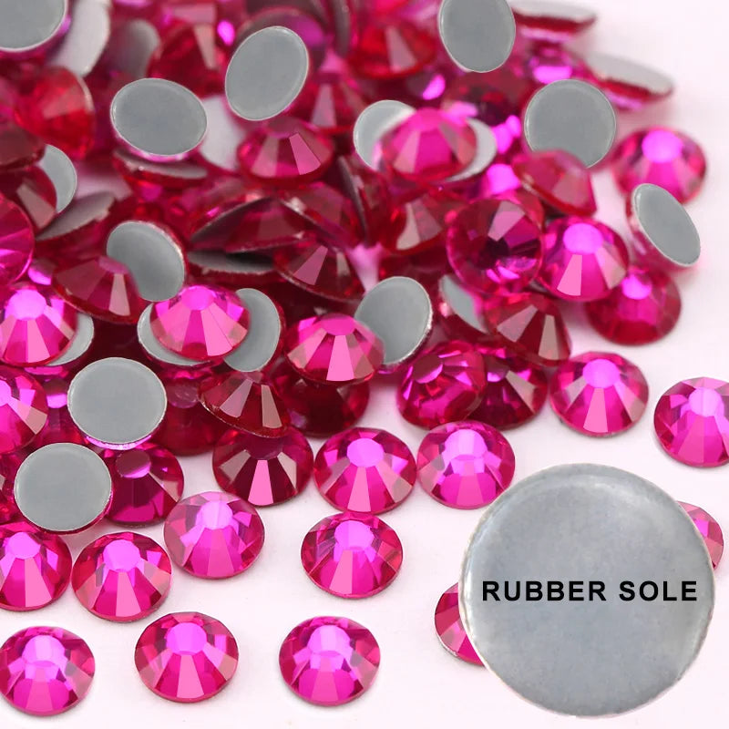 Strass stenar cerise