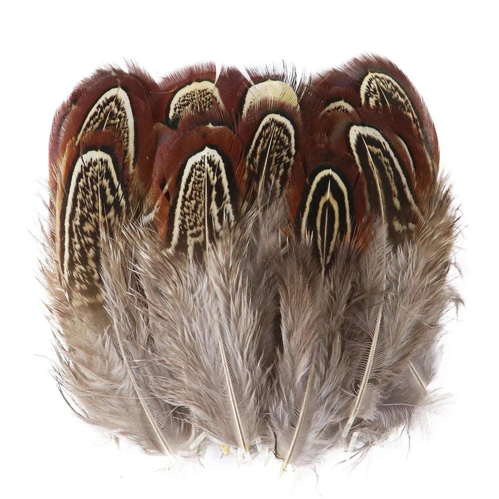 50-pack of small patterned feathers