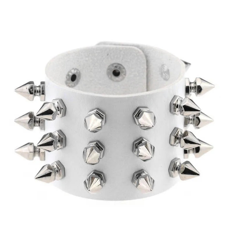 Goth Punk Spike armband med nitar