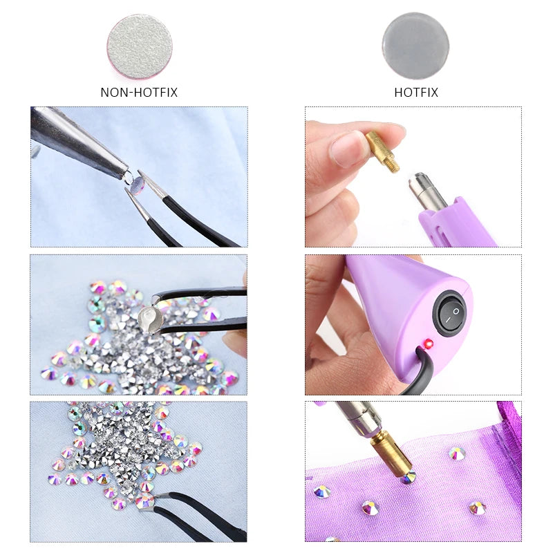 Strass stenar cerise