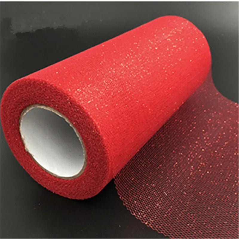 Tulle shiny fabric 22m