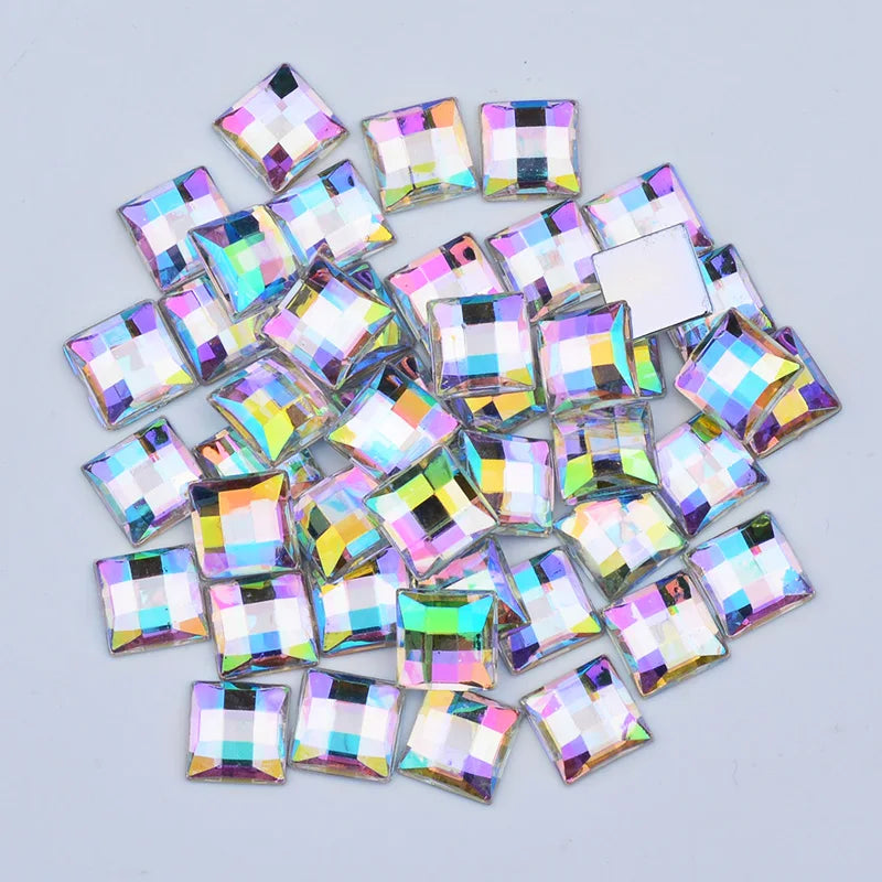 Square rhinestone tiles