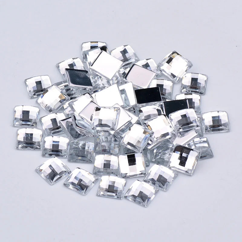 Square rhinestone tiles