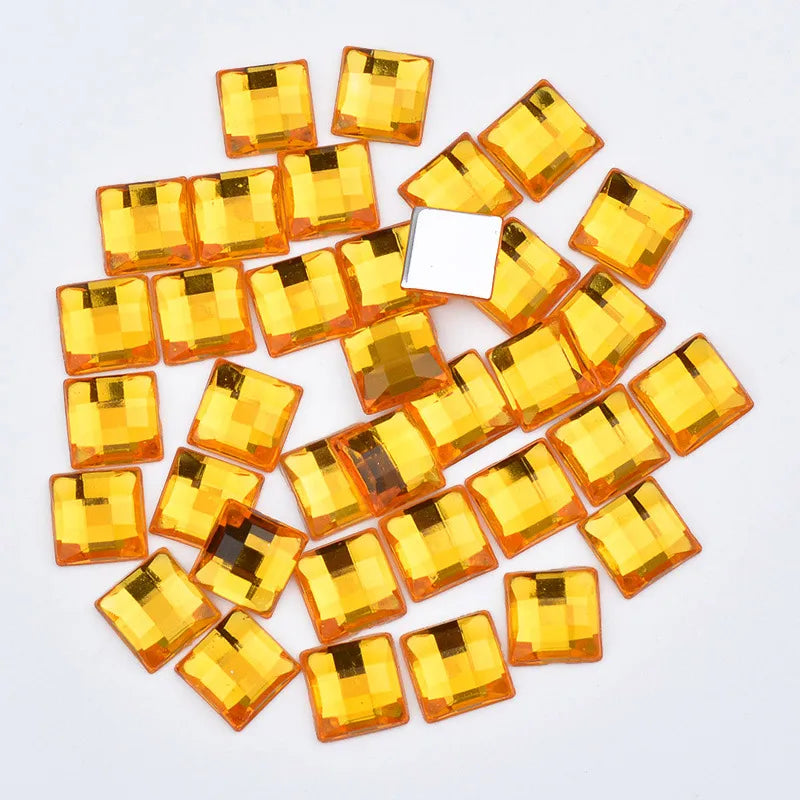 Square rhinestone tiles