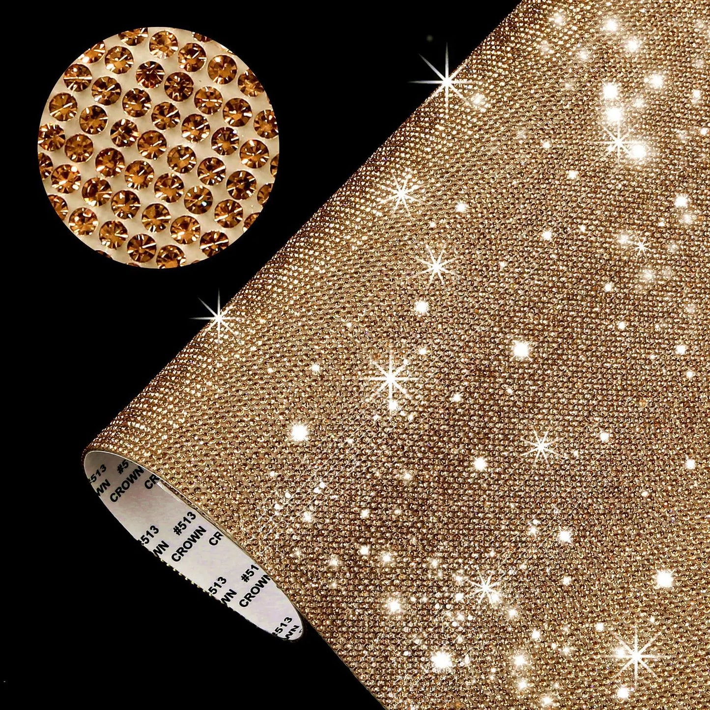 1 sheet of rhinestone tape 12.5x20cm, several different colors