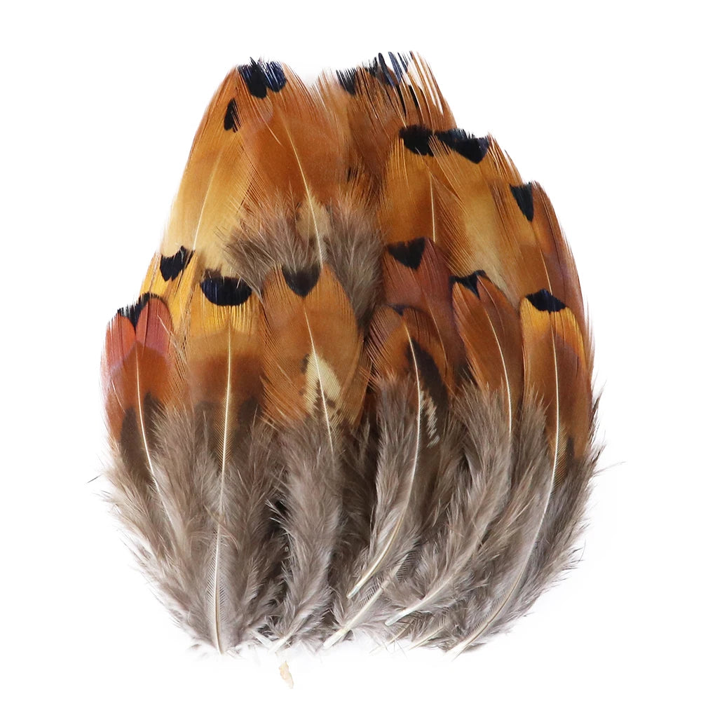 50-pack of small patterned feathers