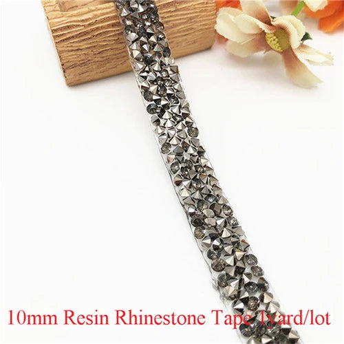 Strass band hot fix mixade färger