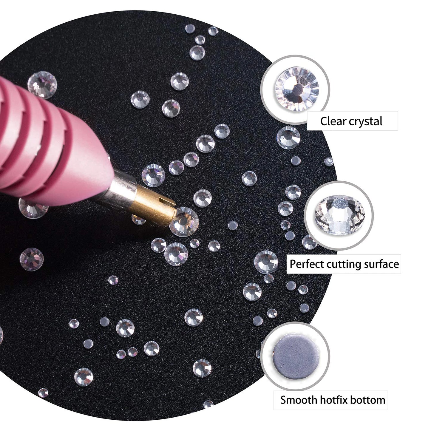Rhinestone hot fix applikator