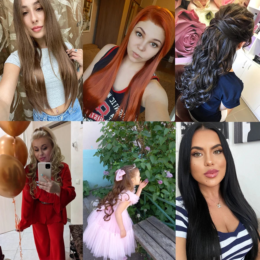 Hair extensions rakt/ lockigt