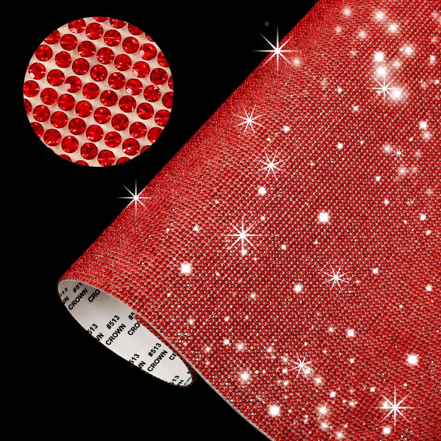 1 sheet of rhinestone tape 12.5x20cm, several different colors