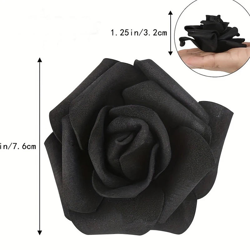 Larger foam roses