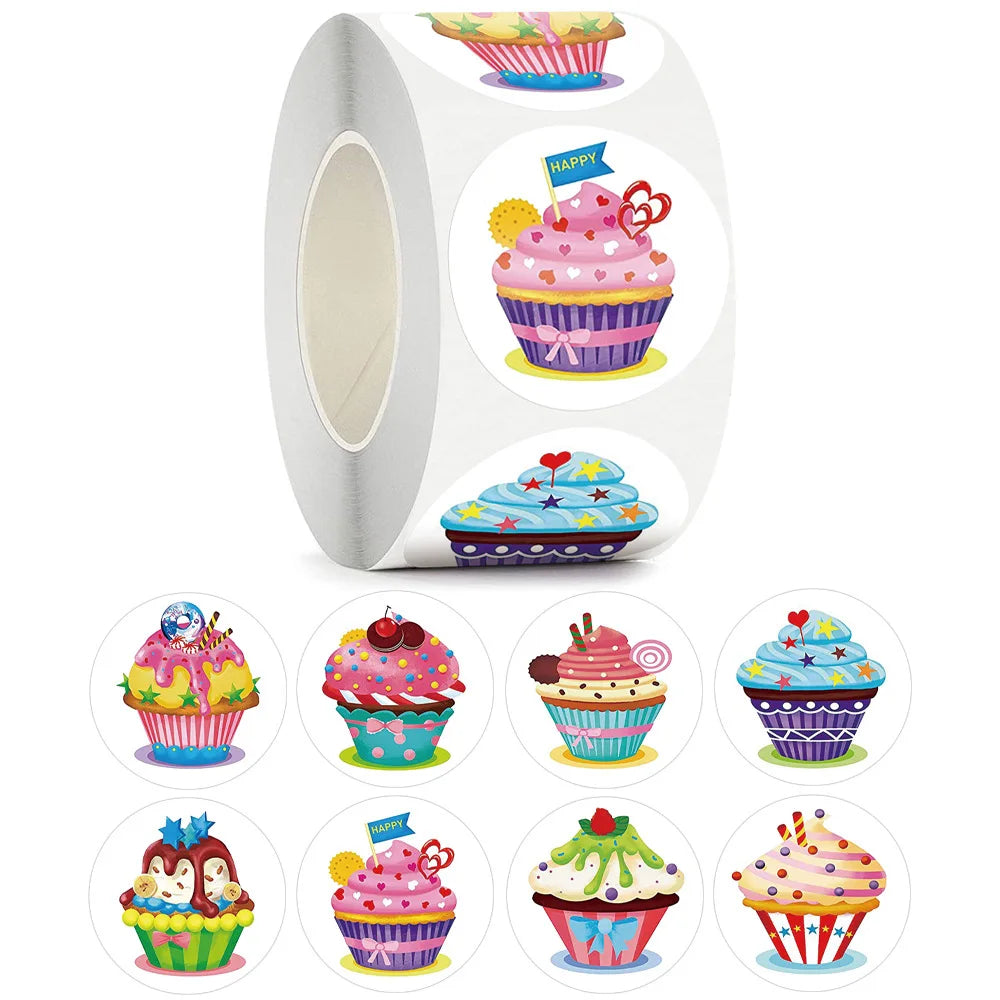 Cupcake stickers
