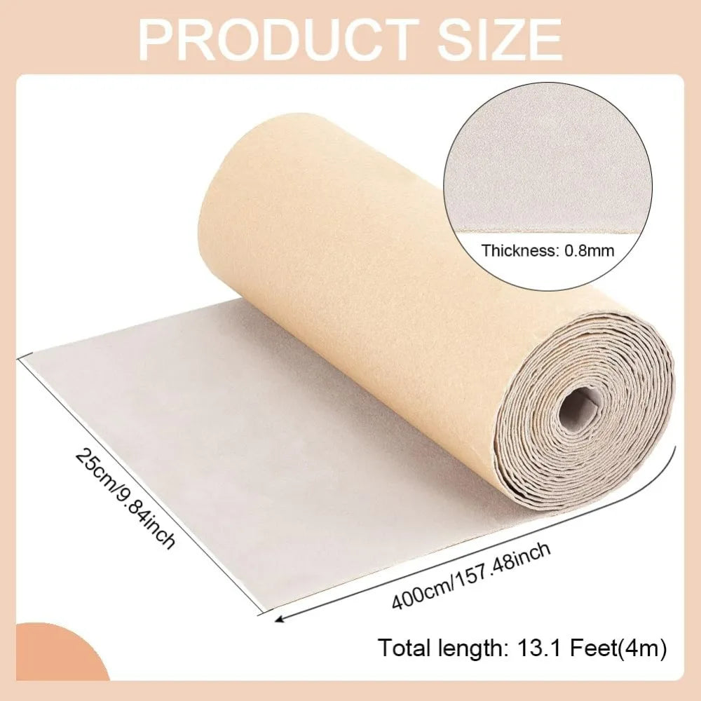 Self-adhesive velvet fabric Antique white