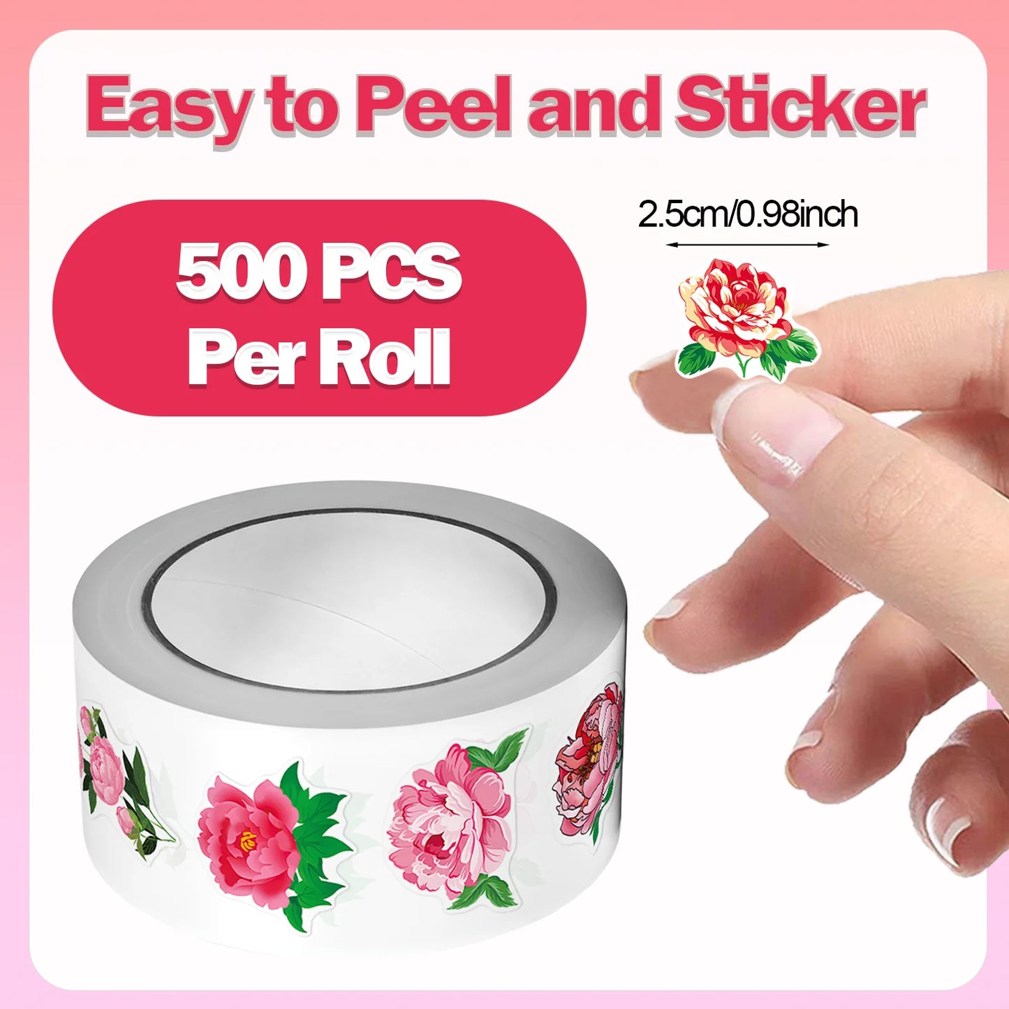 Klistermärken med rosor