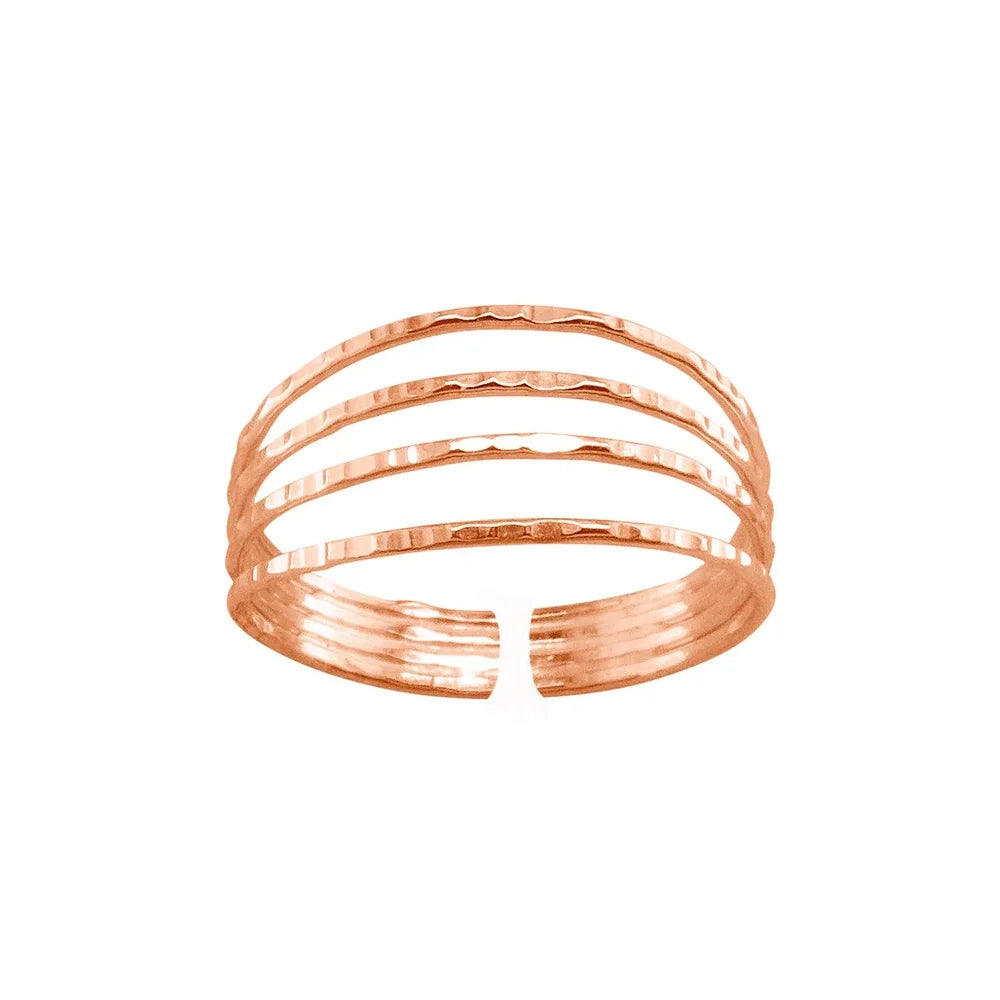 Tåring med metall ringar