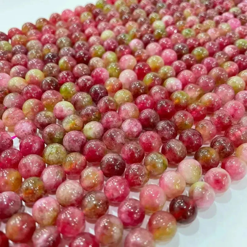 Vattenmelon Tourmoline ädelsten pärlor