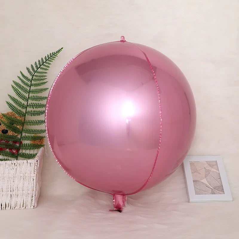 Stora metallic färgade ballonger