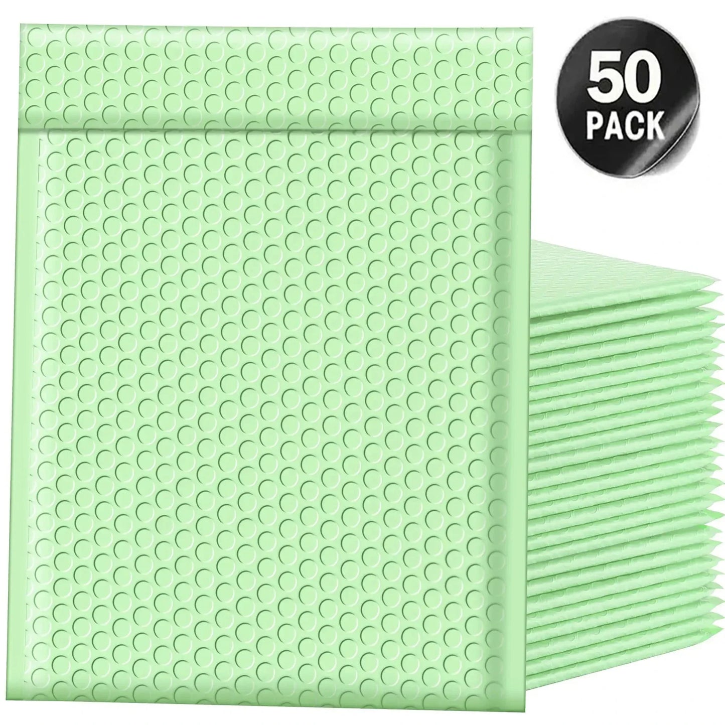 50-pack vadderade kuvert i olika färger