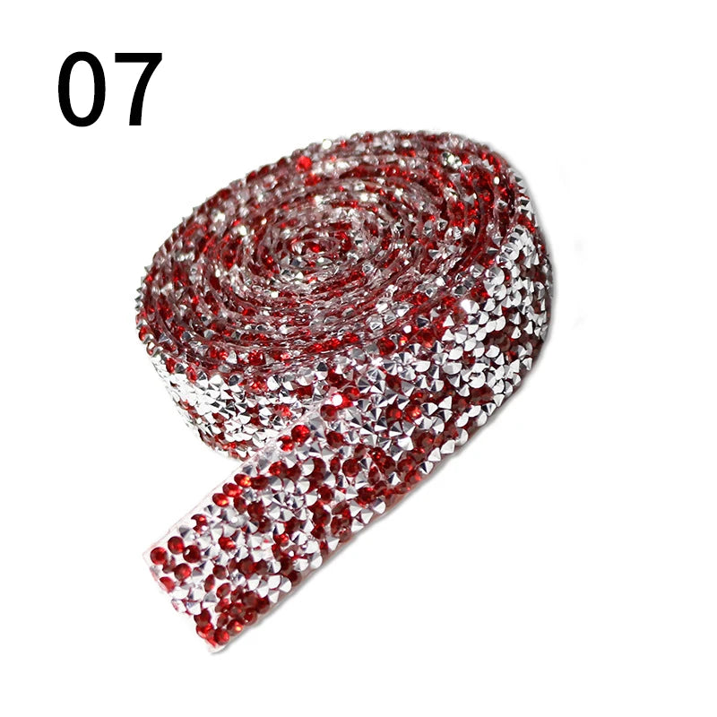 Rhinestone hot fix ribbon
