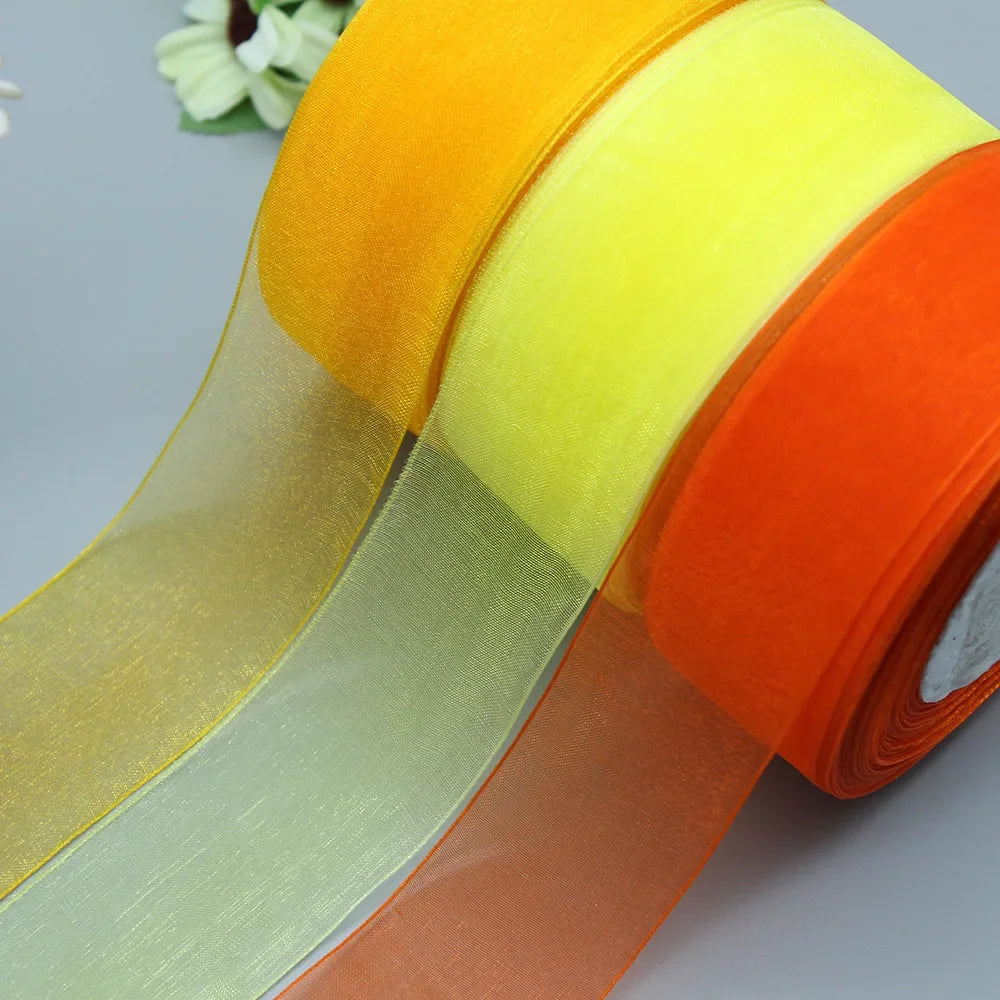 Stor rulle med Organza band