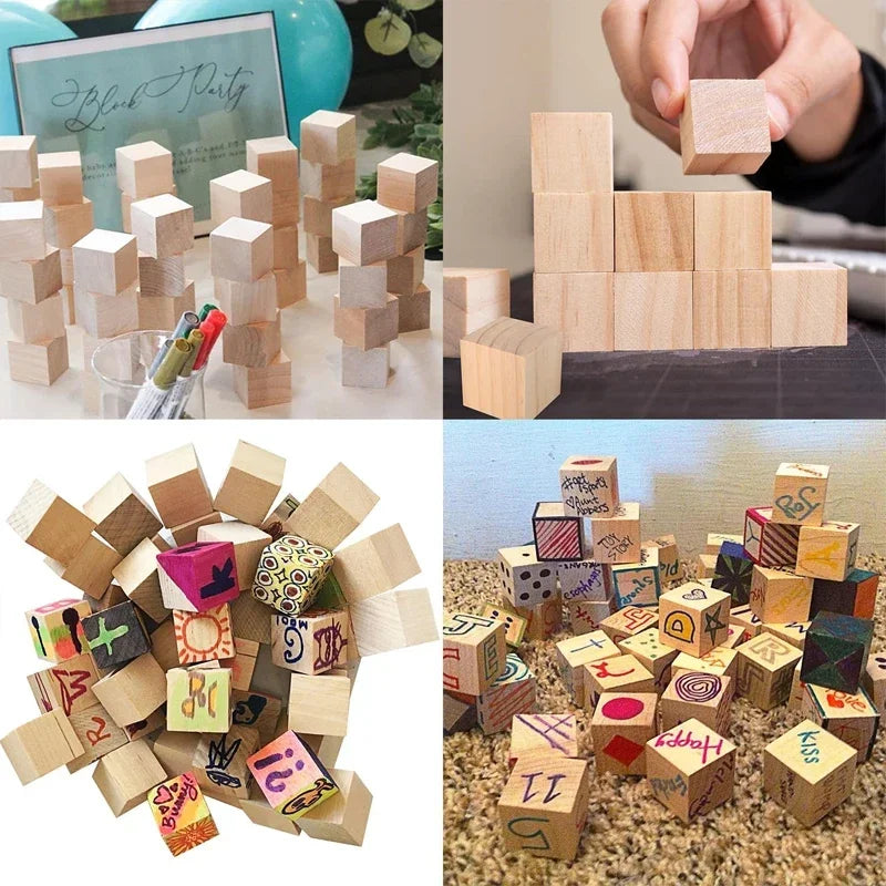 Wooden cubes 1.5cm