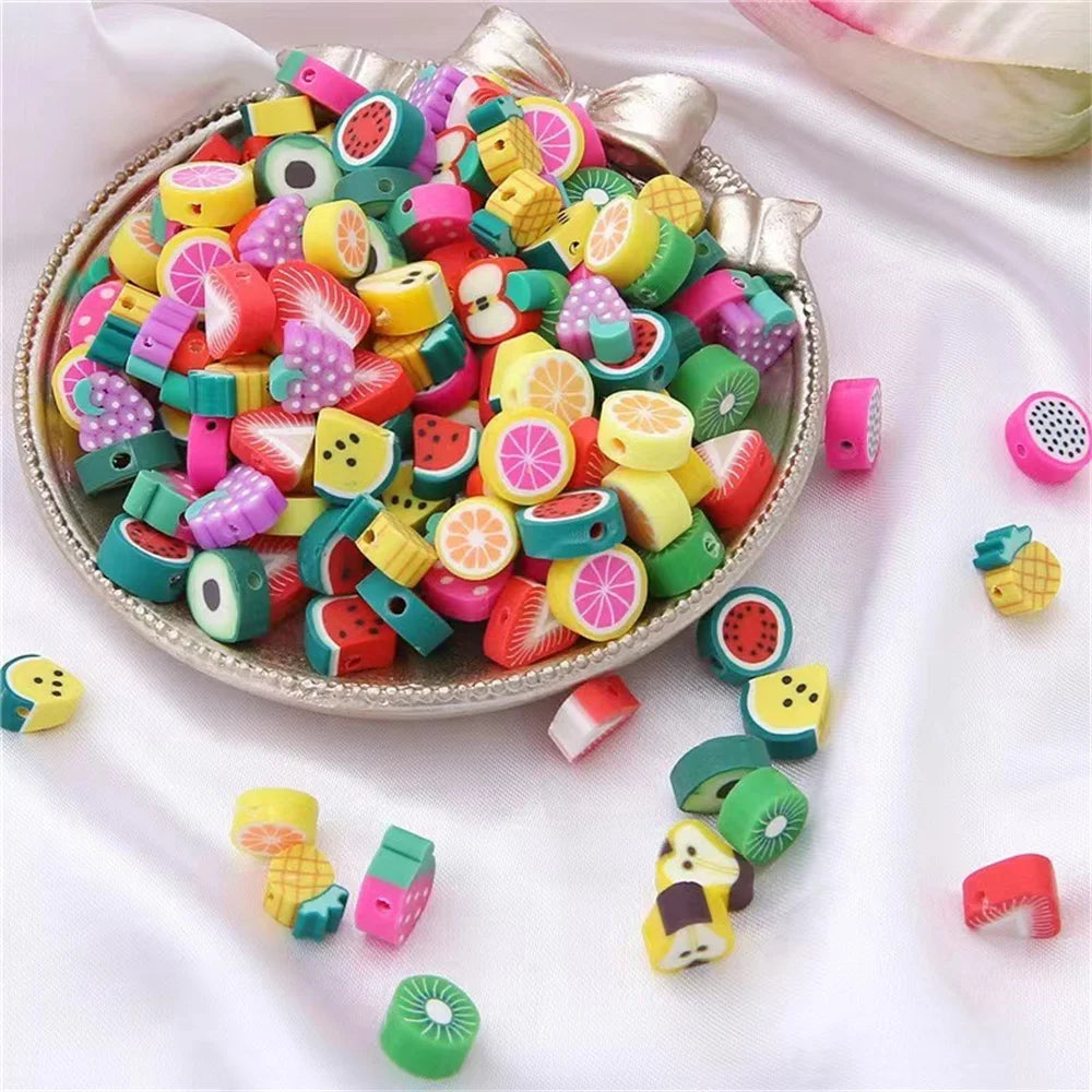 Pärlor frukt mix polymer lera