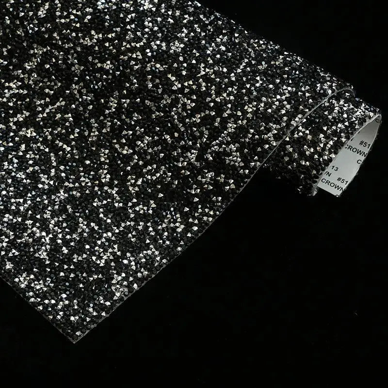 24x20cm sheet of rhinestone tape with triangular rhinestones
