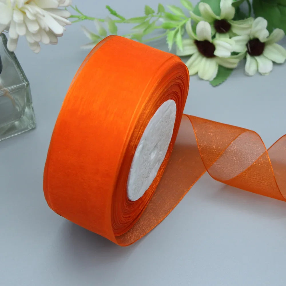 Stor rulle med Organza band