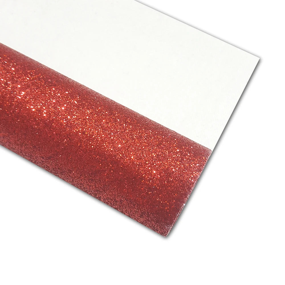 Leather fabric with glitter in different colors