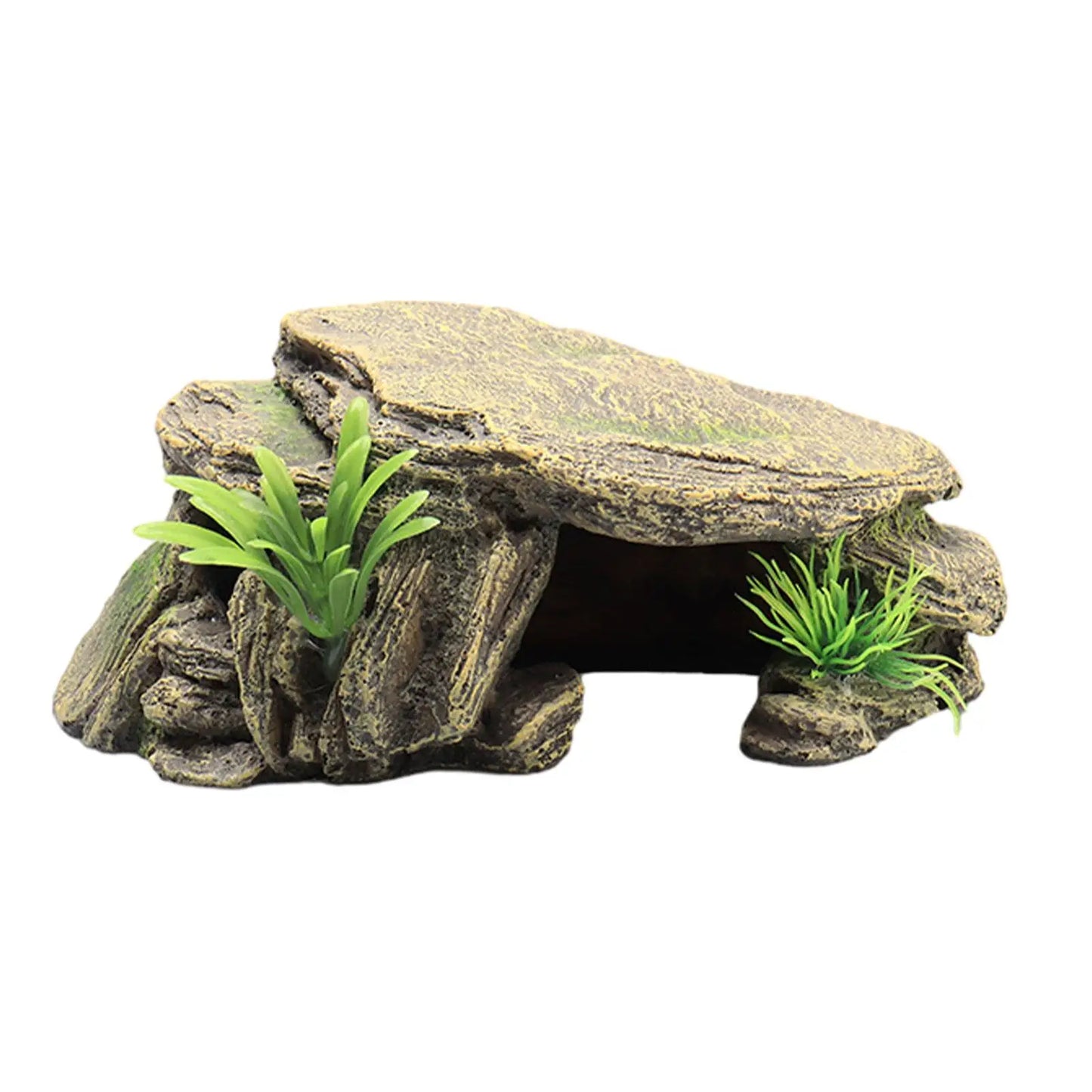 Reptil akvarium dekorativ inredning/ gömställe