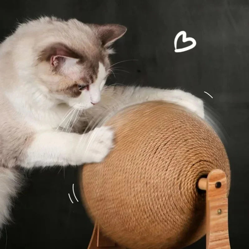 Boll leksak för katter att klösa på.
