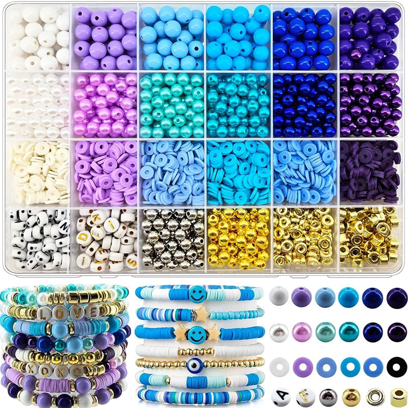 Large Bead Boxes mixed acrylic heishi plastic beads