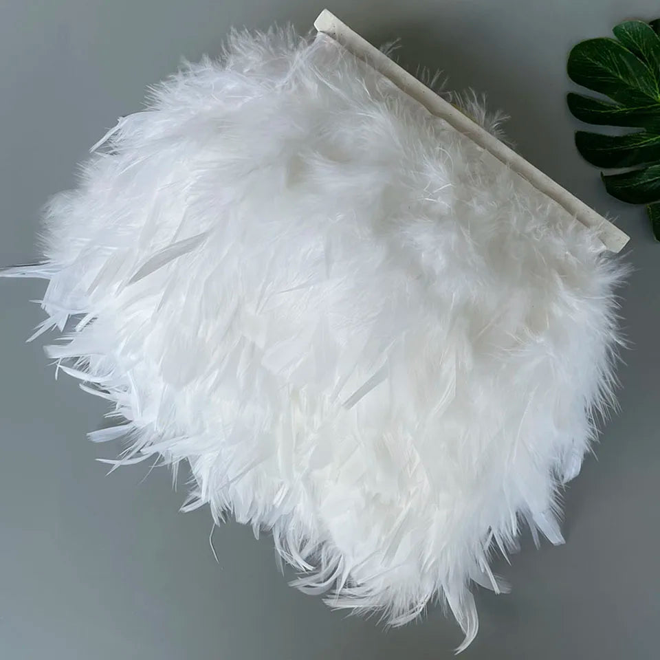 Fluffy kalkon fjädrar 10M