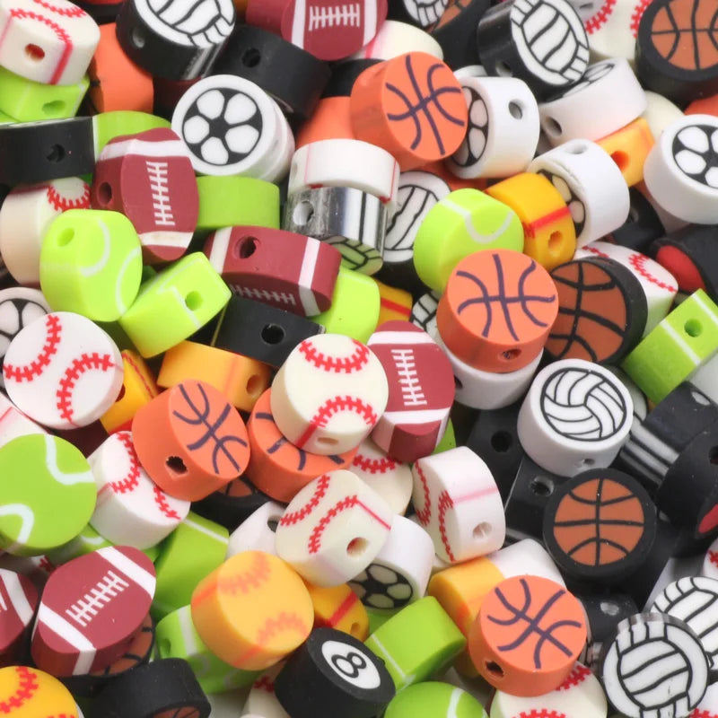 Pärlor sport bollar polymer lera