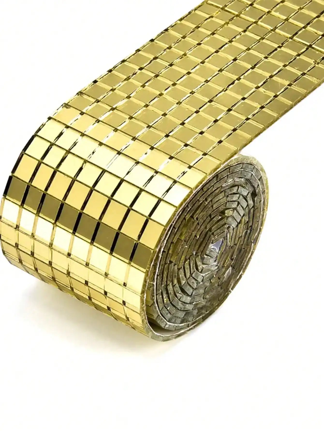 Glass mirror mosaic self-adhesive