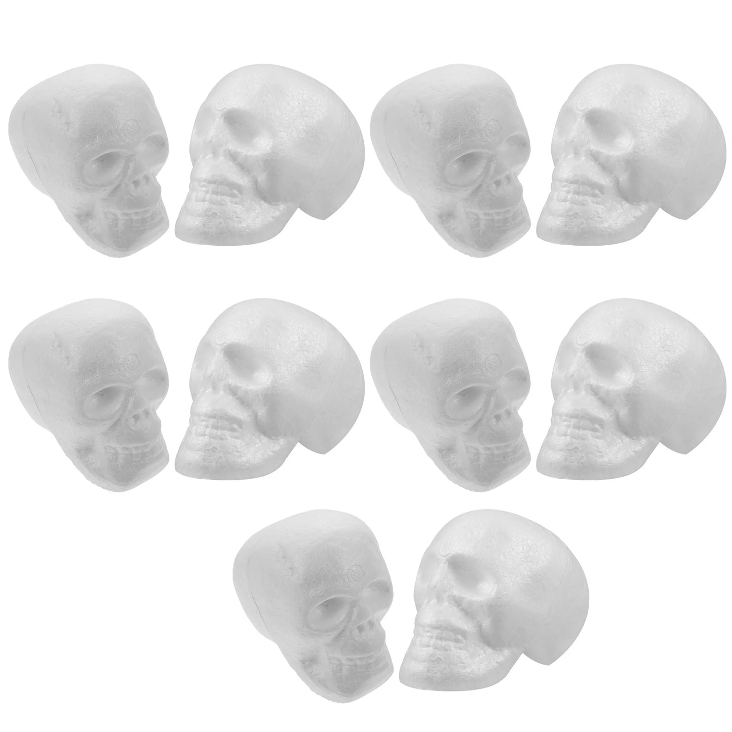 Styrofoam skull